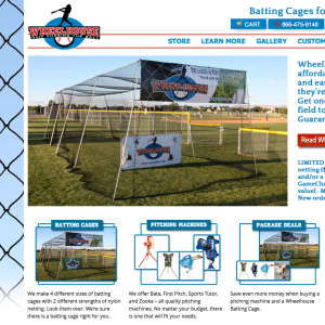 Cages Plus Screenshot of site